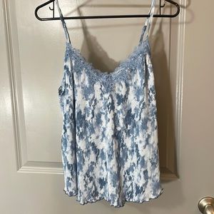 Blue watercolor tank